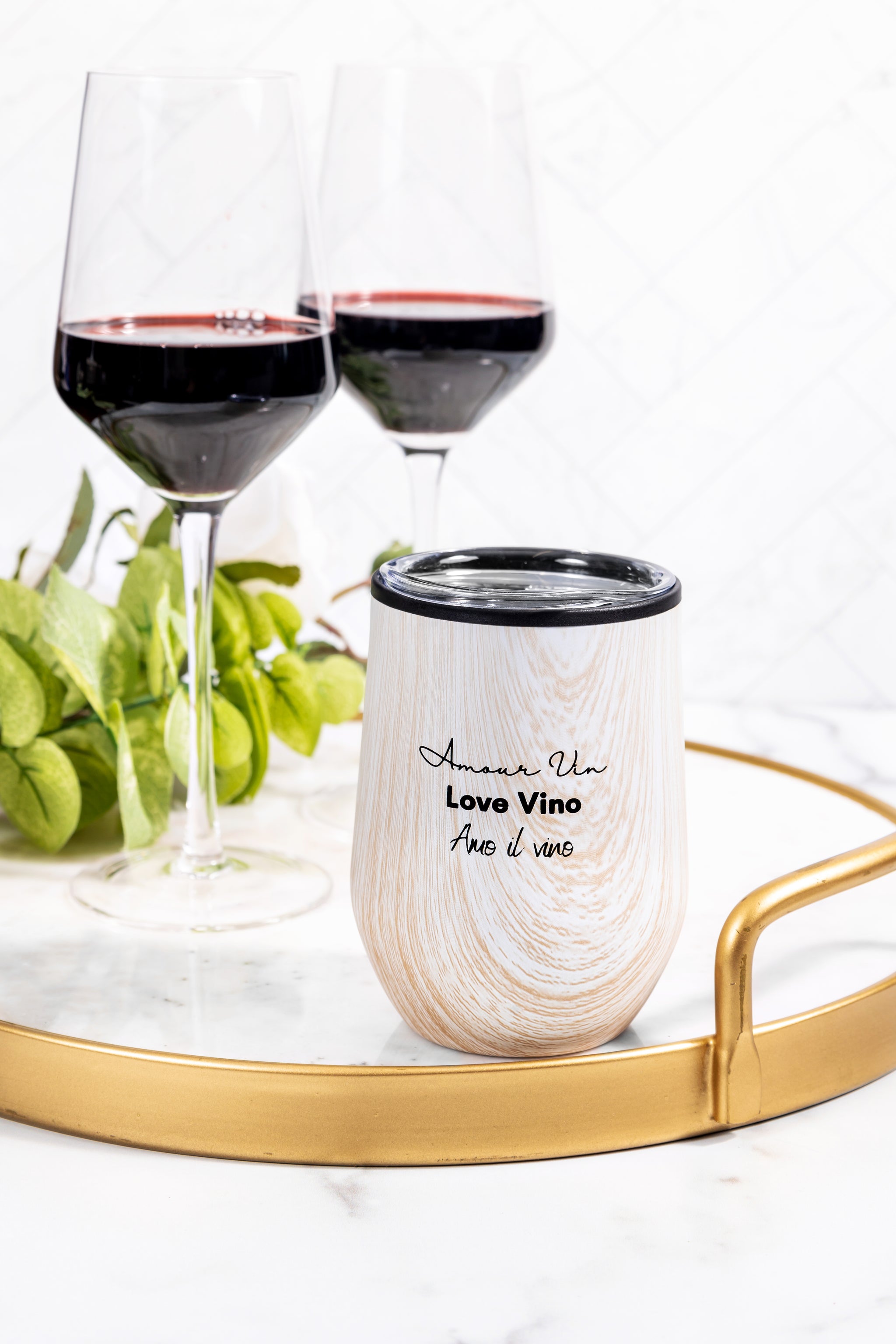 wine glass tumbler Love Vino Wine Tumbler | Love Wine Tumbler